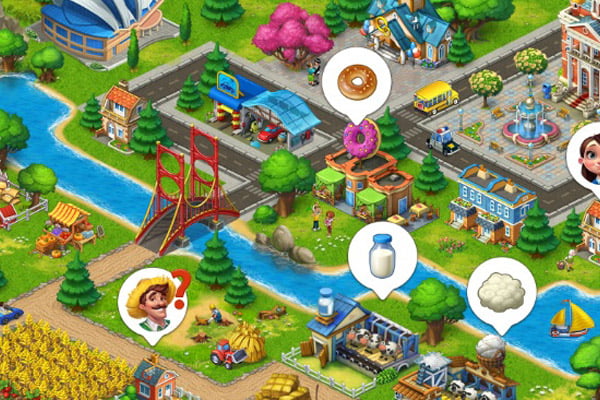 Township, game pertanian terbaik di Android.